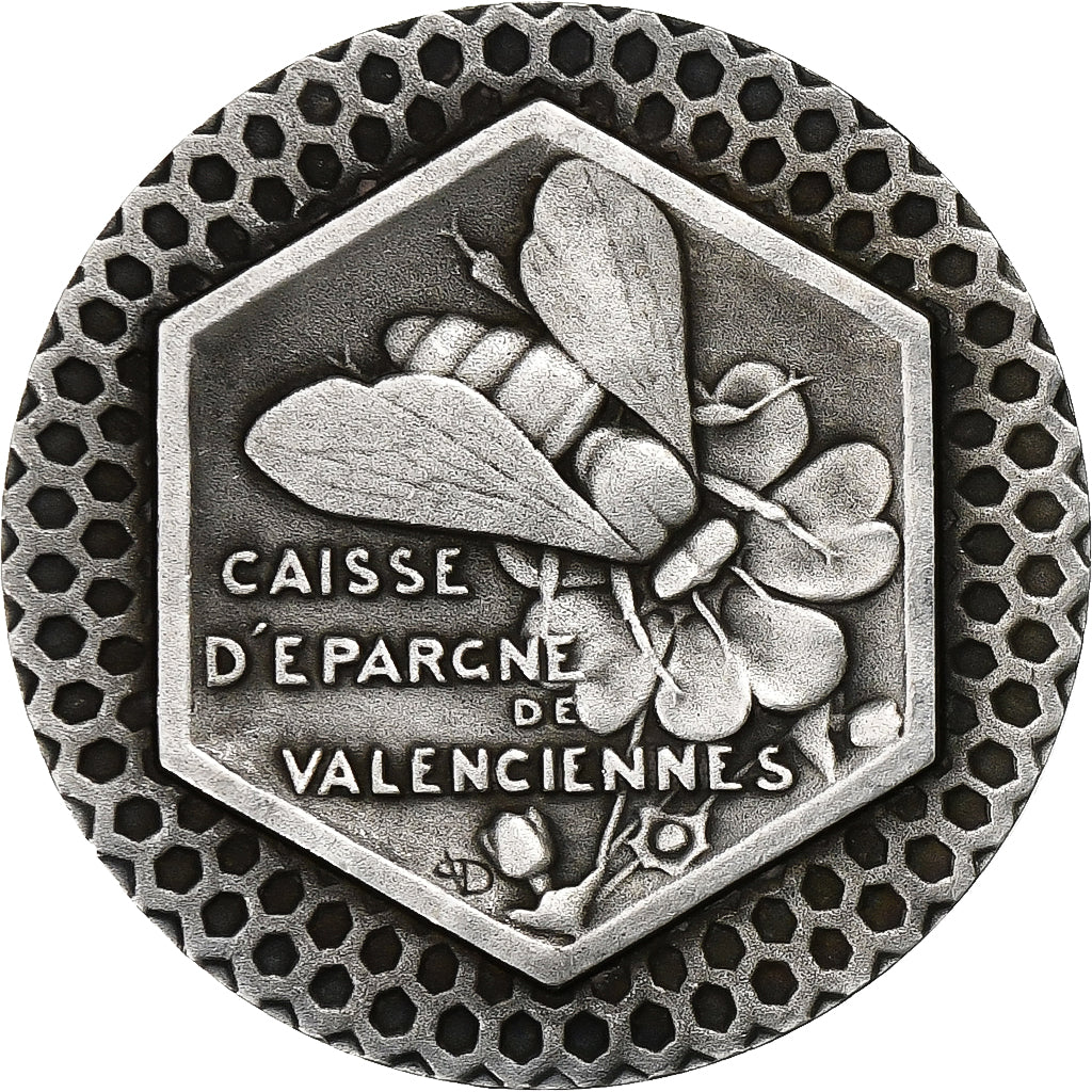 France, Jeton, Caisse d'Epargne de Valenciennes, Argent, SUP