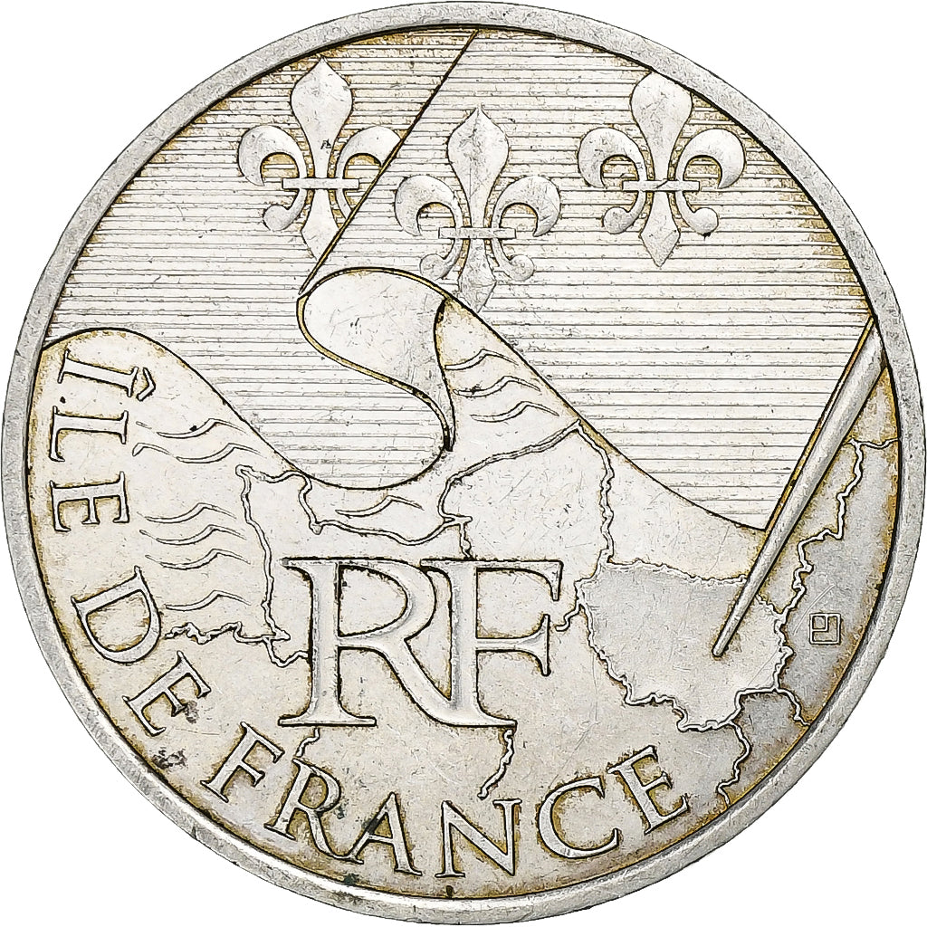 France, 10 Euro, Ile De France, 2010, Paris, Silver, AU(55-58), KM:1670