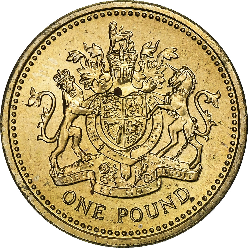 Great Britain, Elizabeth II, Pound, 1983, Nickel-brass, MS(65-70), KM:933
