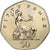 Coin, Great Britain, Elizabeth II, 50 Pence, 1983, BU, MS(65-70), Copper-nickel