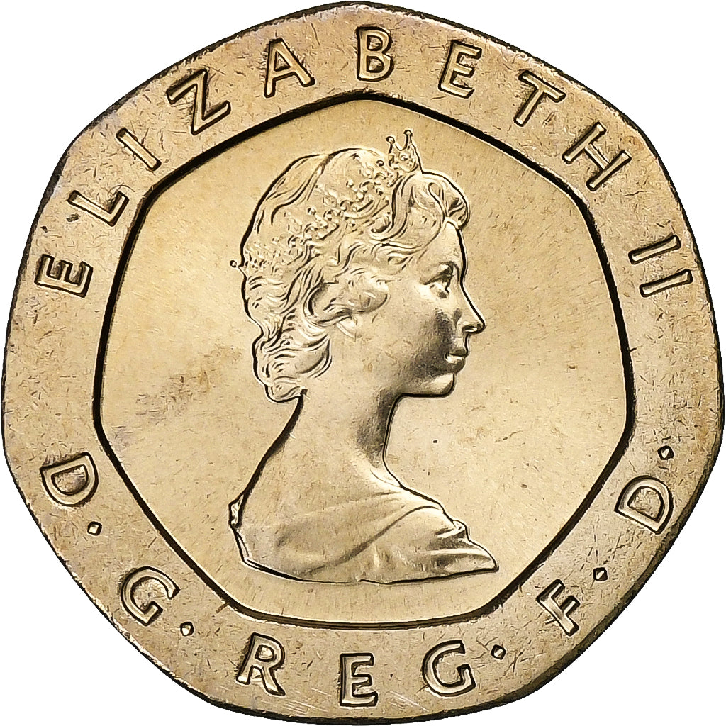 Great Britain, Elizabeth II, 20 Pence, 1983, Copper-nickel, MS(65-70), KM:931