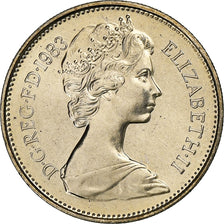 Great Britain, Elizabeth II, 5 Pence, 1983, BU, Copper-nickel, MS(65-70), KM:929