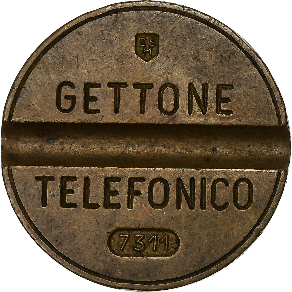 Italie, Jeton, Gettone Telefonico, Cuivre, TTB+