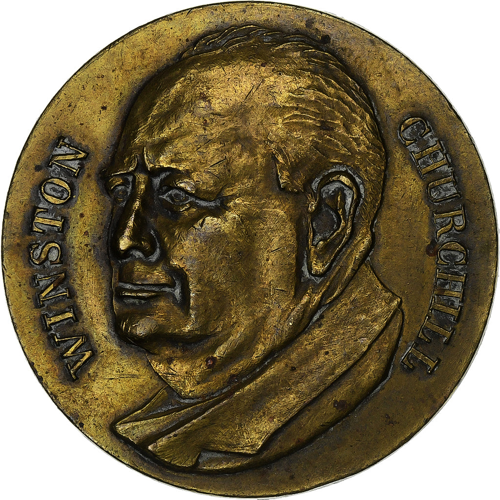 France, Medal, Winston Churchill, Bronze, EF(40-45)