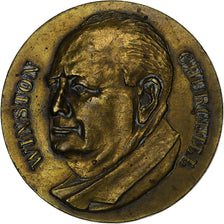 France, Medal, Winston Churchill, Bronze, EF(40-45)