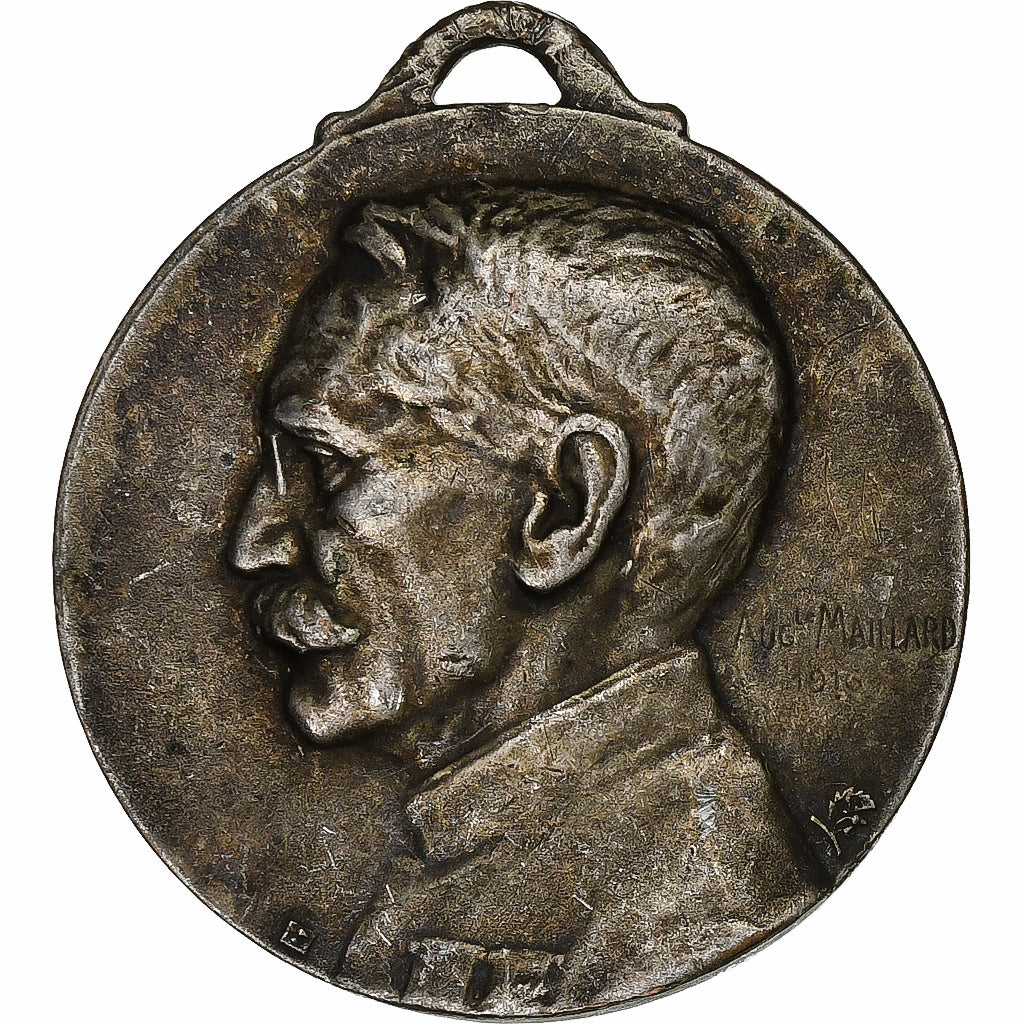 França, medalha, Gallieni, WAR, 1916, Maillart, EF(40-45), Bronze Prateado