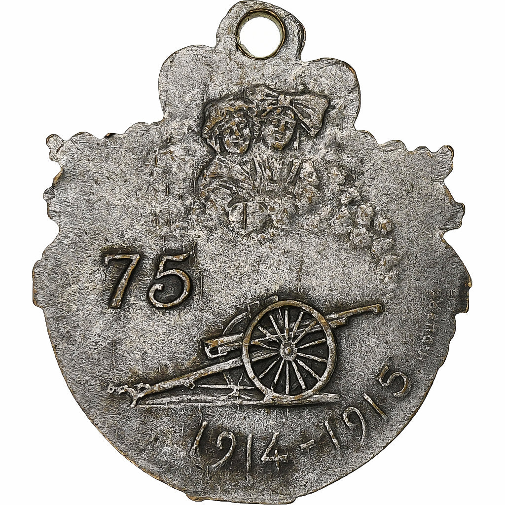France, Medal, Le Général Joffre, 1914-1915, Silvered bronze, EF(40-45)