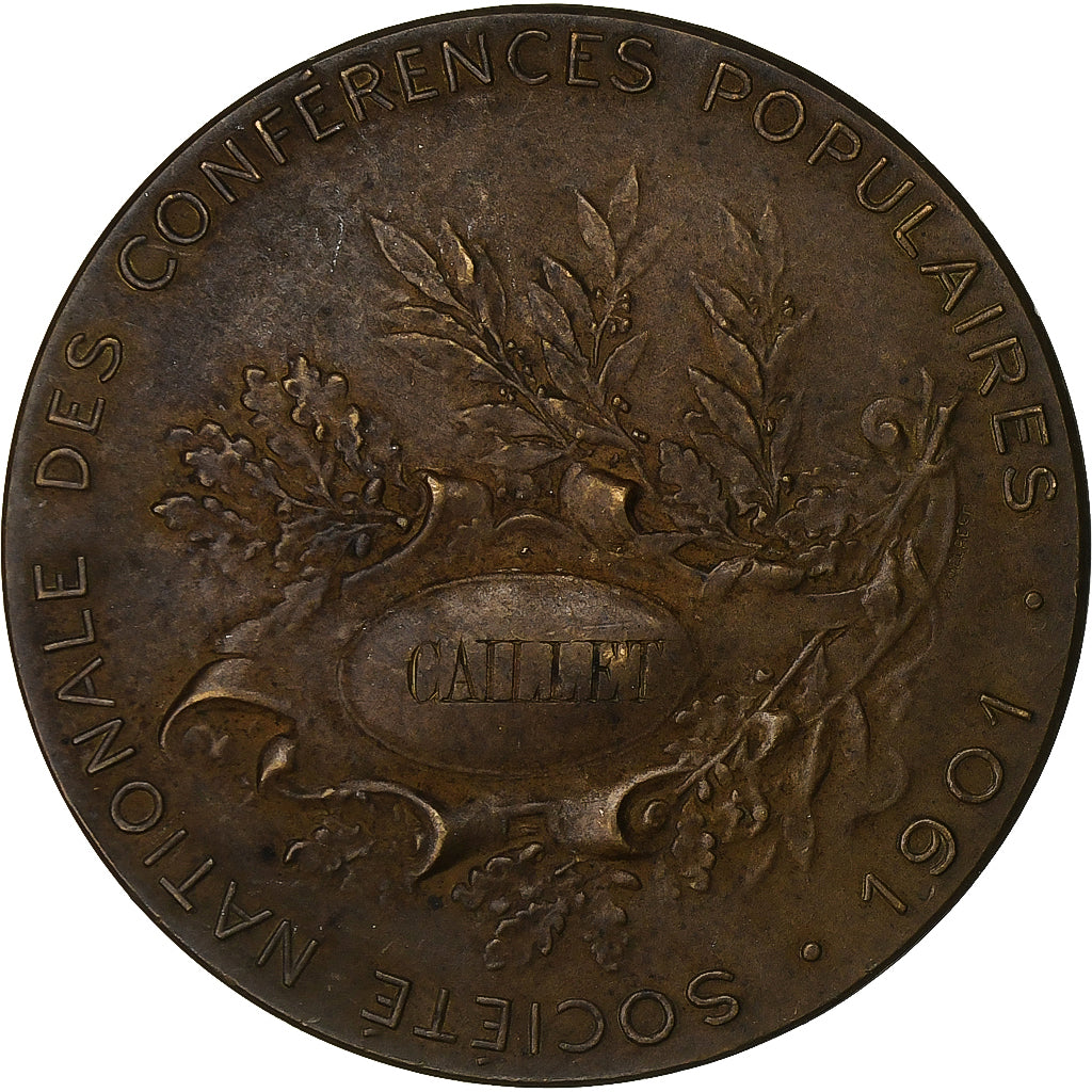 France, Médaille, Société Nationale des Conférences Populaires, 1901