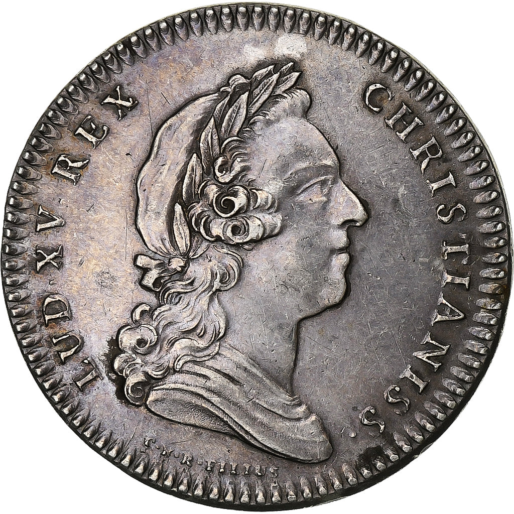 Francia, Token, Louis XV, Conseillers du Roi et Notaires, 1720, BB+, Argento