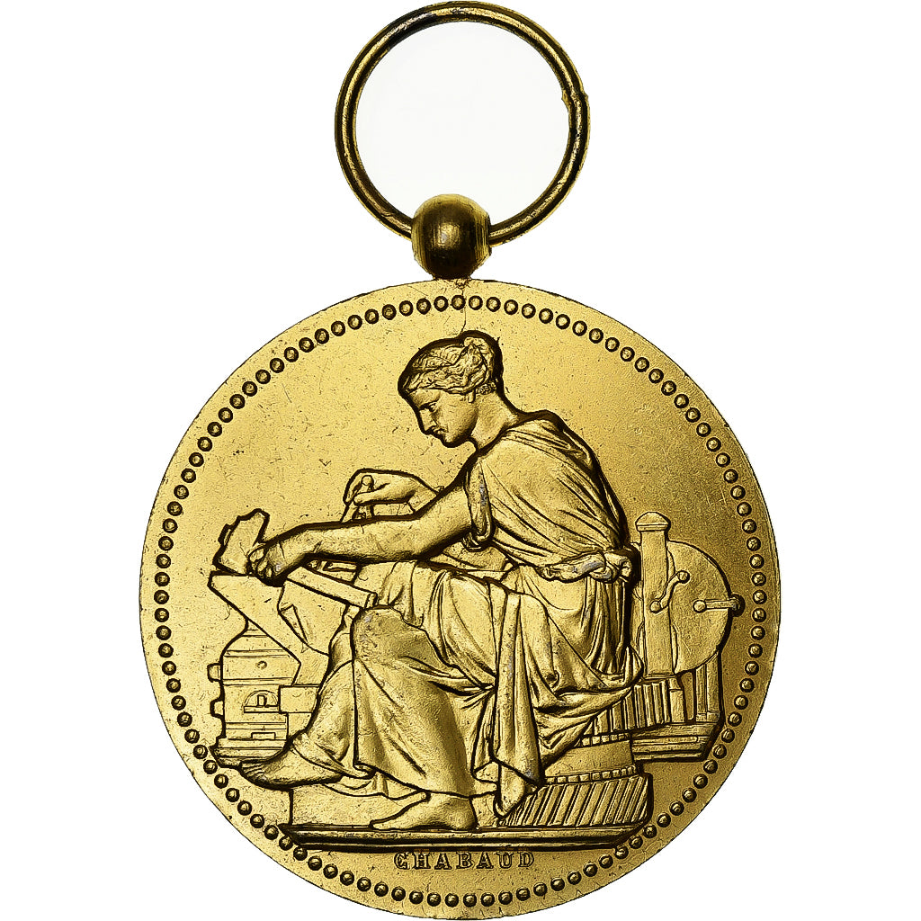 France, Medal, Société Industrielle de Rouen, Vermeil, Chabaud, MS(60-62)
