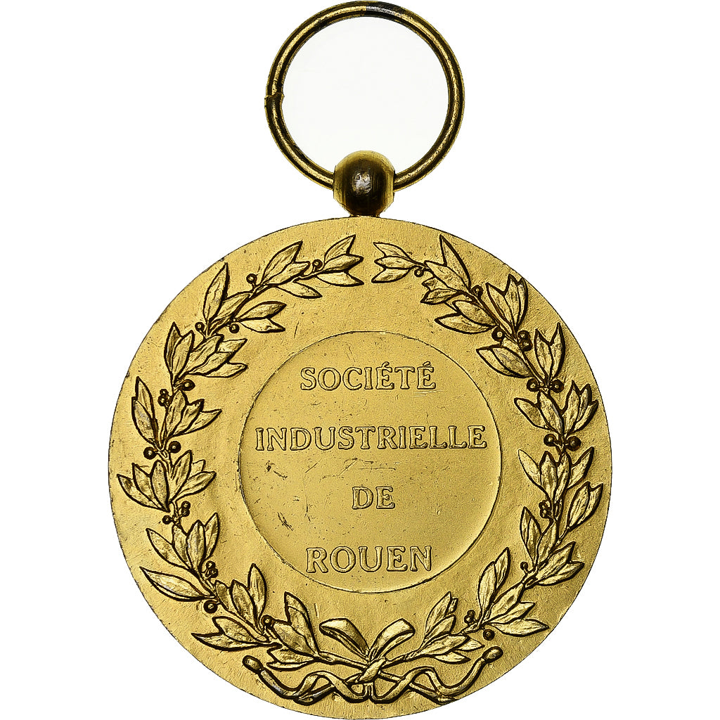 France, Medal, Société Industrielle de Rouen, Vermeil, Chabaud, MS(60-62)