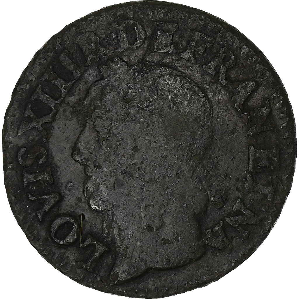 França, Louis XIII, Double Tournois, Double tournois de Warin, tête à gauche