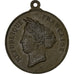 France, Médaille, Fête de Bienfaisance, Yvetôt, 1880, Bronze, TTB