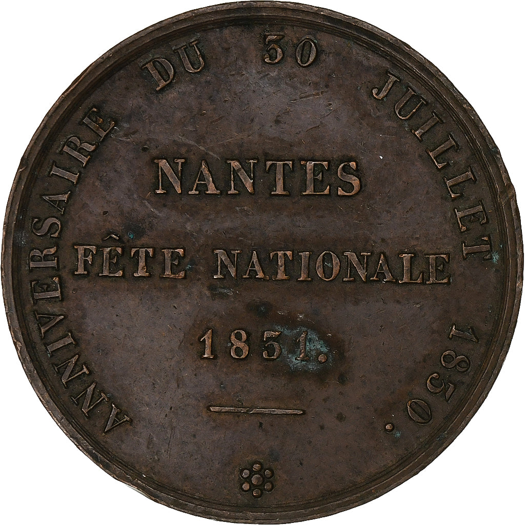 Frankrijk, Token, Louis Philippe I, Union et Force, Fête Nationale, Nantes