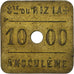 France, Token, Société du Riz La Croix, 1000 Cahiers, Brass, EF(40-45)