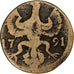 German States, AACHEN, 12 Heller, 1791, Copper, VF(20-25), KM:51