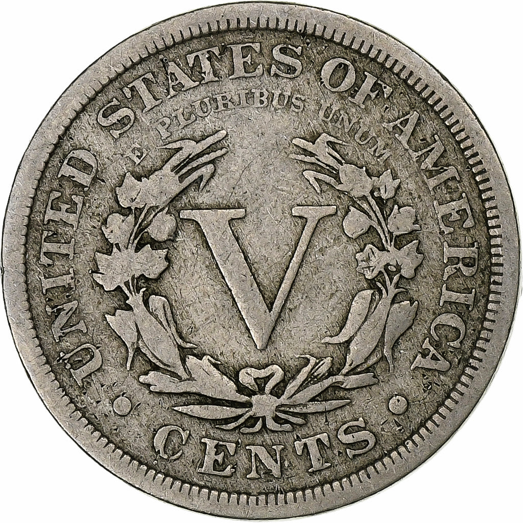 États-Unis, 5 Cents, Liberty Nickel, 1901, Philadelphie, Cupro-nickel, TB