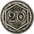 Italia, 20 Centesimi, 1919, Níquel, BC+