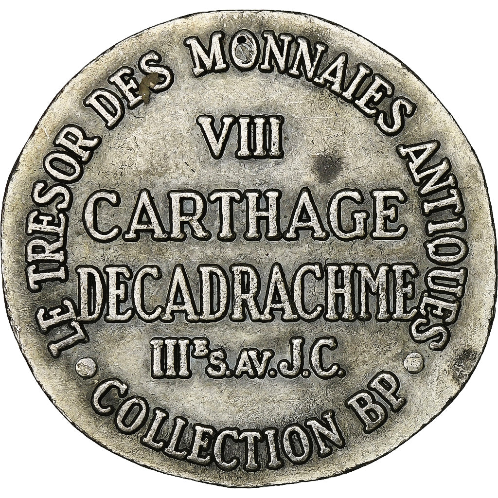 France, Token, Collection BP, Décadrachme Carthage, Copper, AU(55-58)
