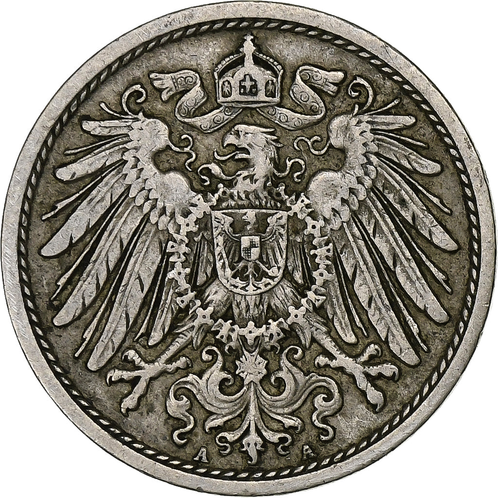 Germania, 10 Pfennig, 1911, Berlin, Cupronickel, BB