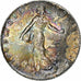 France, 50 Centimes, Semeuse, 1917, Paris, Silver, MS(60-62), Gadoury:420