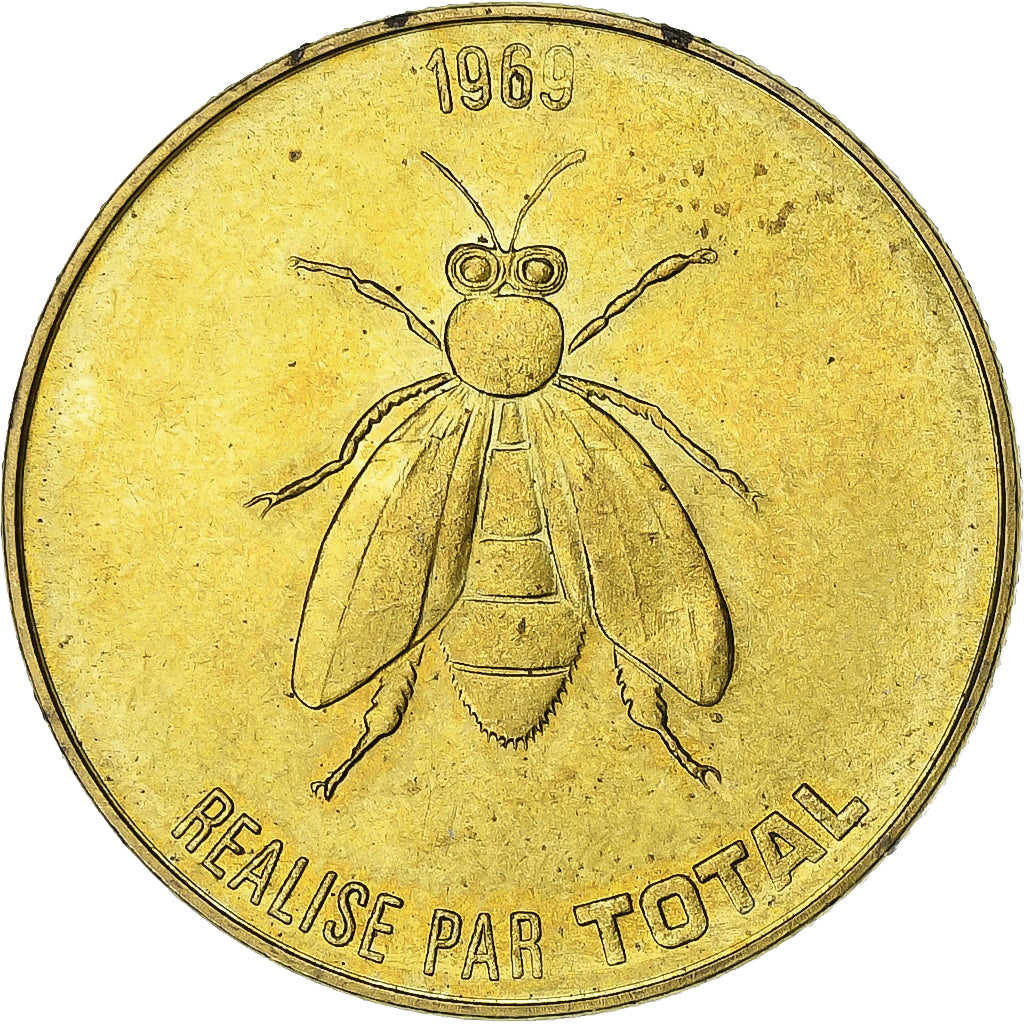 France, Jeton, Collection Total, Bonaparte au Pont d'Arcole, 1969, Cupronickel