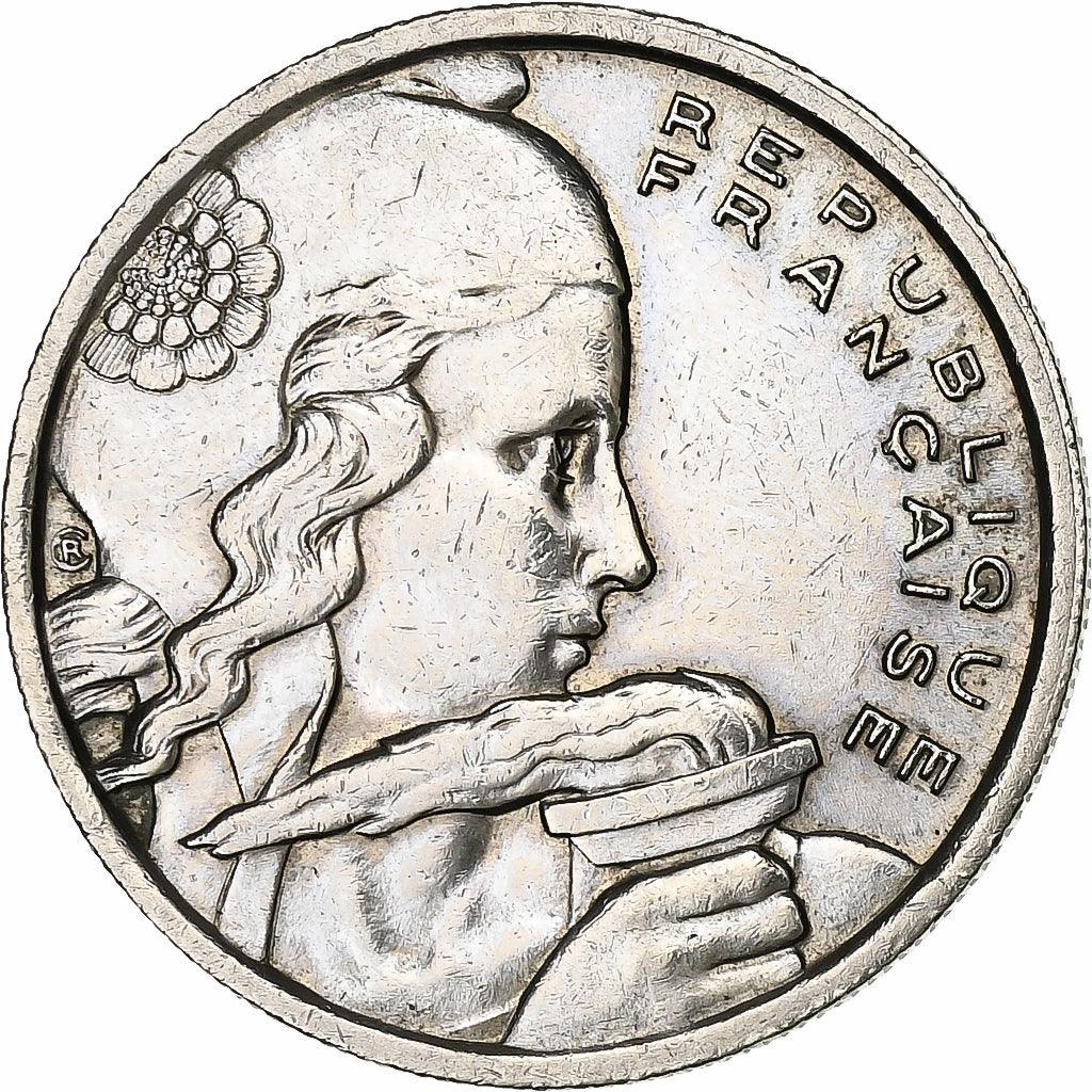 Francia, 100 Francs, Cochet, 1957, Rame-nichel, BB, Gadoury:897, KM:919.1