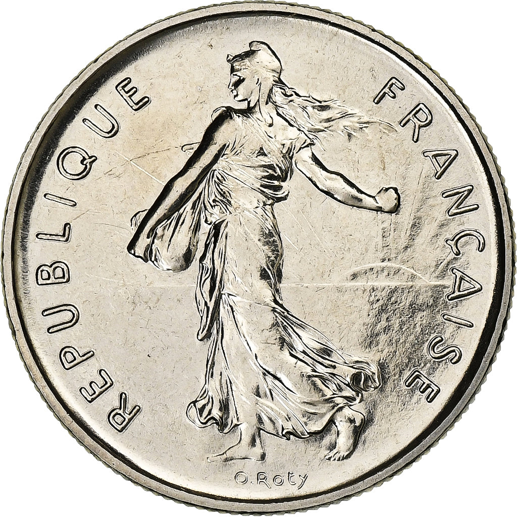 Francia, 5 Francs, Semeuse, 1973, Paris, Nichel placcato rame-nichel, FDC