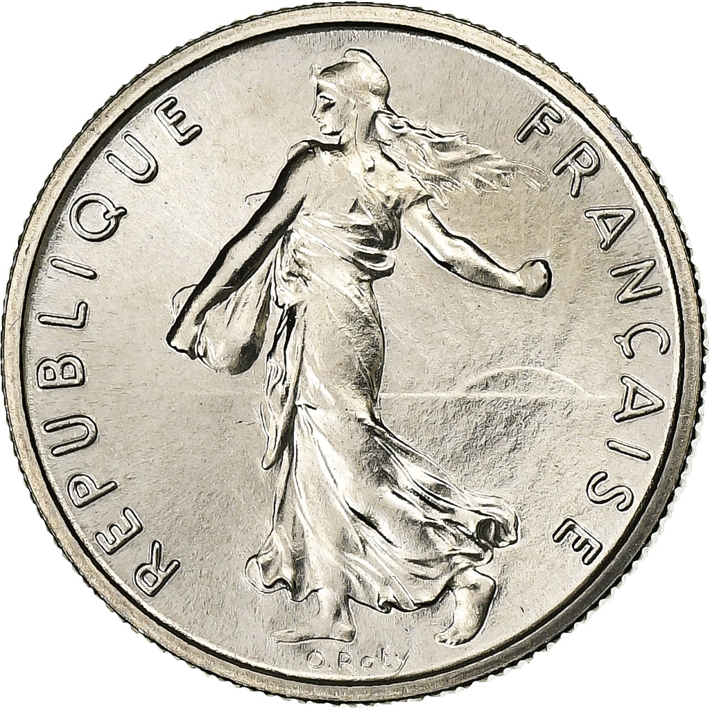 Coin, France, Semeuse, 1/2 Franc, 1973, Paris, MS(65-70), Nickel, KM:931.1
