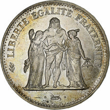 France, 50 Francs, Hercule, 1974, Avers 20 francs, Silver, AU(55-58)