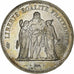 France, 50 Francs, Hercule, 1974, Avers 20 francs, Silver, AU(55-58)