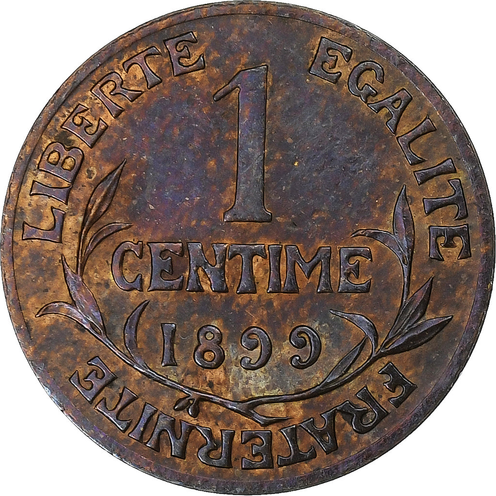 France, Centime, Dupuis, 1899, Paris, Bronze, MS(60-62), Gadoury:90, KM:840
