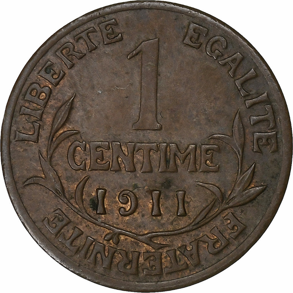 Coin, France, Dupuis, Centime, 1911, Paris, AU(50-53), Bronze, KM:840