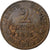 Frankrijk, 2 Centimes, Dupuis, 1916, Paris, Bronzen, ZF, Gadoury:107, KM:841