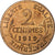 Frankrijk, 2 Centimes, Dupuis, 1919, Paris, Bronzen, ZF+, Gadoury:107, KM:841