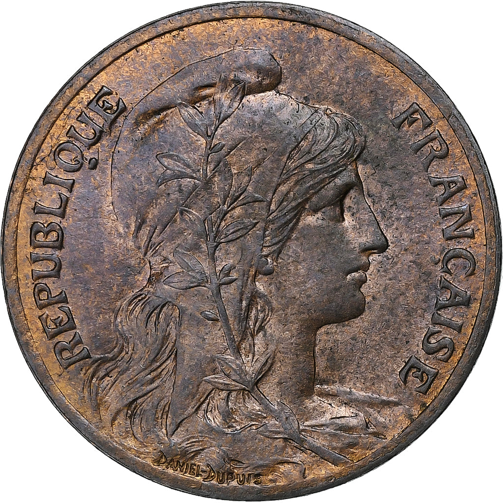 France, 5 Centimes, Dupuis, 1906, Paris, Bronze, AU(55-58), Gadoury:165