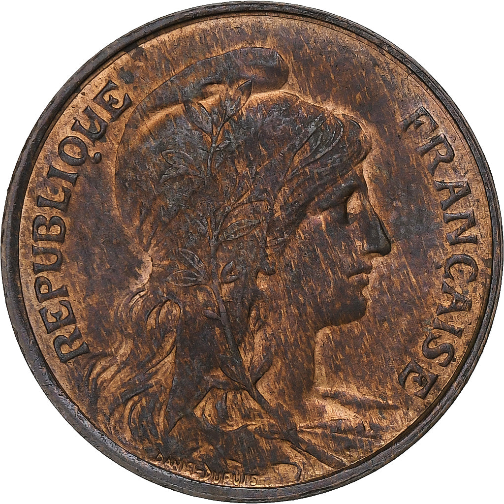 Frankreich, 5 Centimes, Dupuis, 1916, Paris, Bronze, VZ, Gadoury:165, KM:842