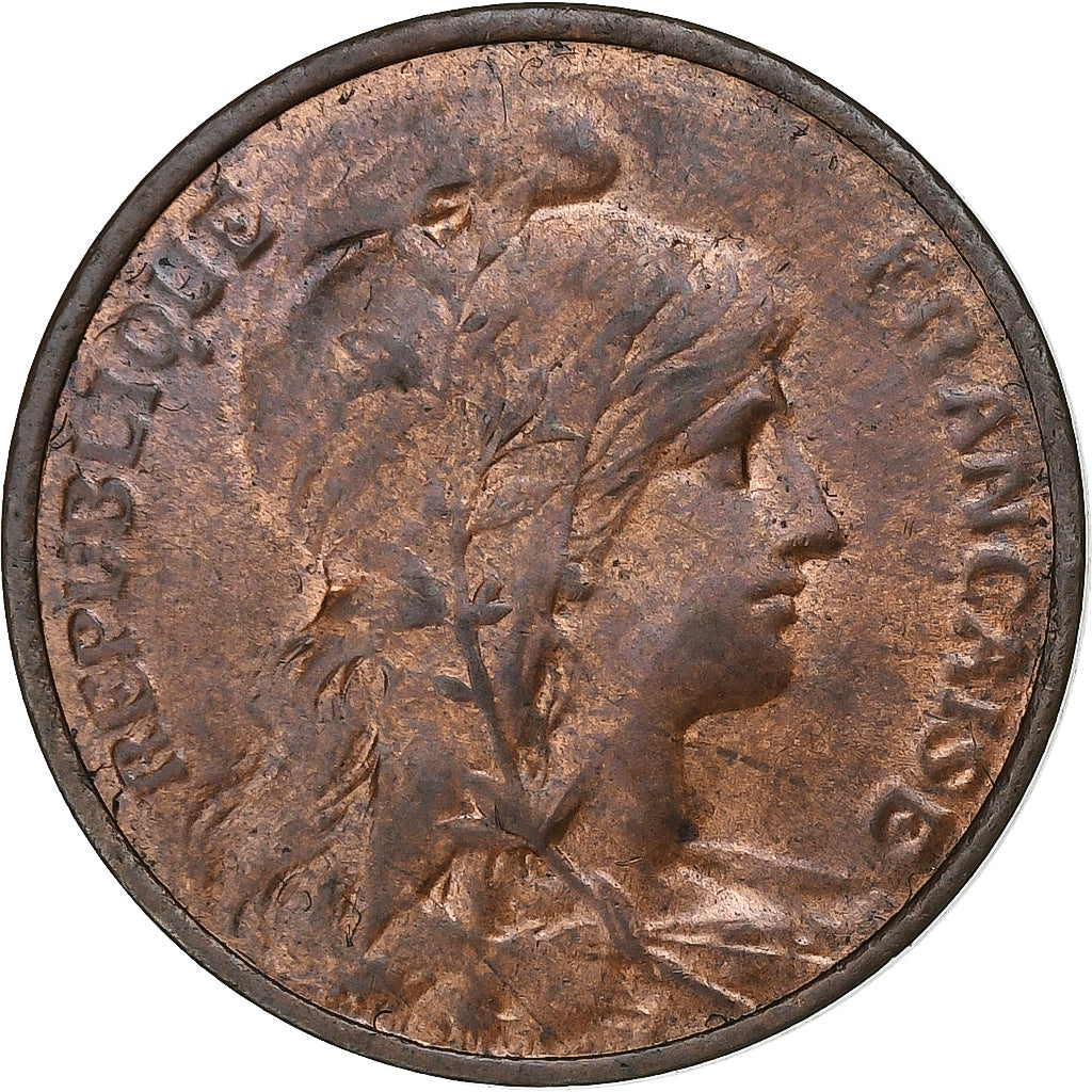 Frankreich, 5 Centimes, Dupuis, 1917, Paris, Bronze, SS, Gadoury:165, KM:842