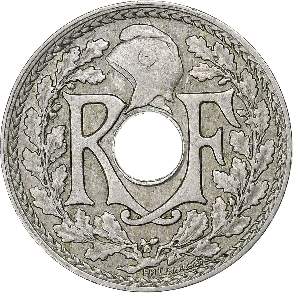 Francia, 5 Centimes, Lindauer, 1918, Paris, Rame-nichel, BB, Le Franc:F.121