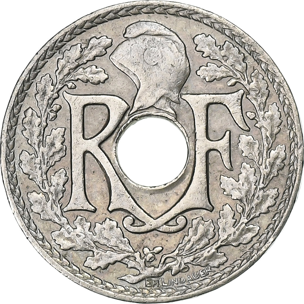 France, 5 Centimes, Lindauer, 1930, Paris, Copper-nickel, AU(50-53)