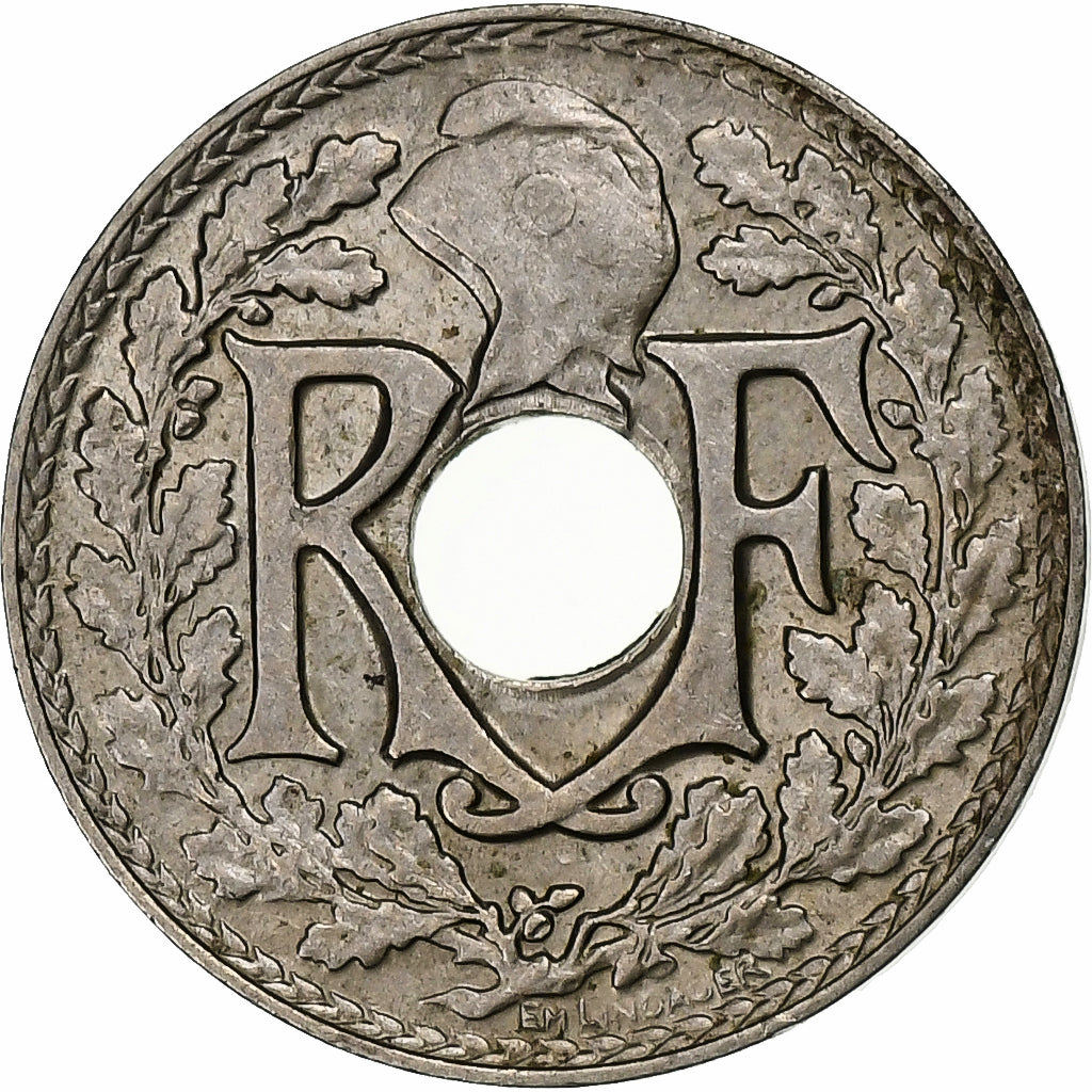 France, 5 Centimes, Lindauer, 1933, Paris, Copper-nickel, AU(50-53)
