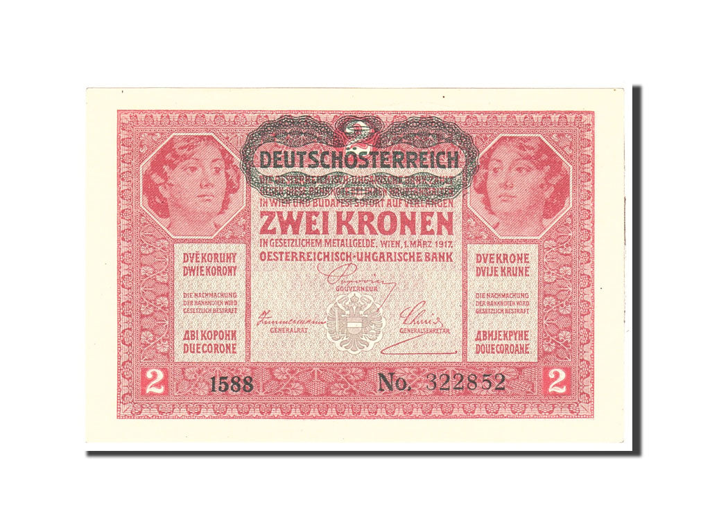Austria, 2 Kronen, _, UNC(65-70)