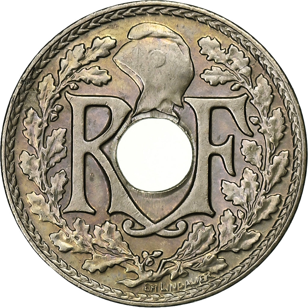 France, 5 Centimes, Lindauer, 1938, Paris, Nickel-Bronze, MS(63), Gadoury:171