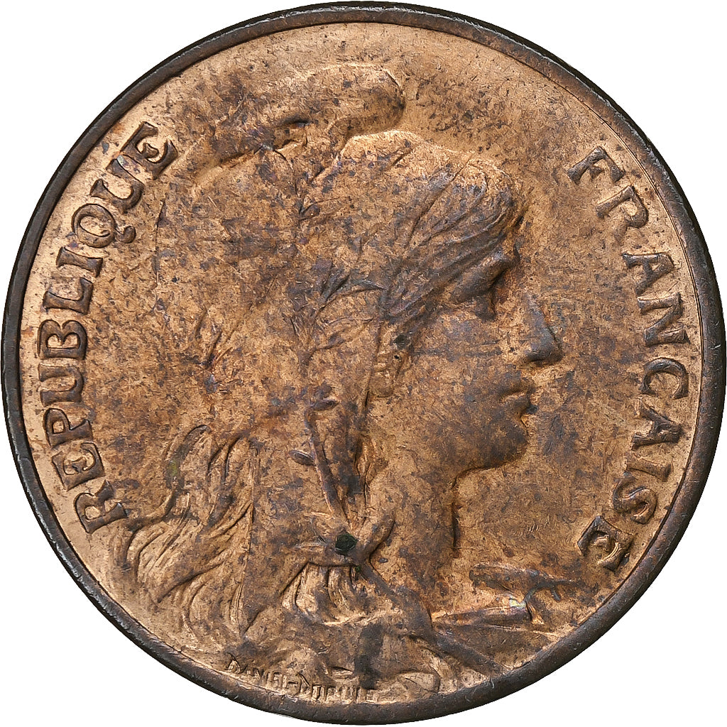 France, 10 Centimes, Dupuis, 1912, Paris, Bronze, AU(50-53), Gadoury:277, KM:843