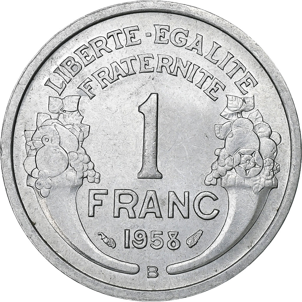 Francia, Franc, Morlon, 1958, Beaumont-le-Roger, Aluminio, EBC, Gadoury:473b