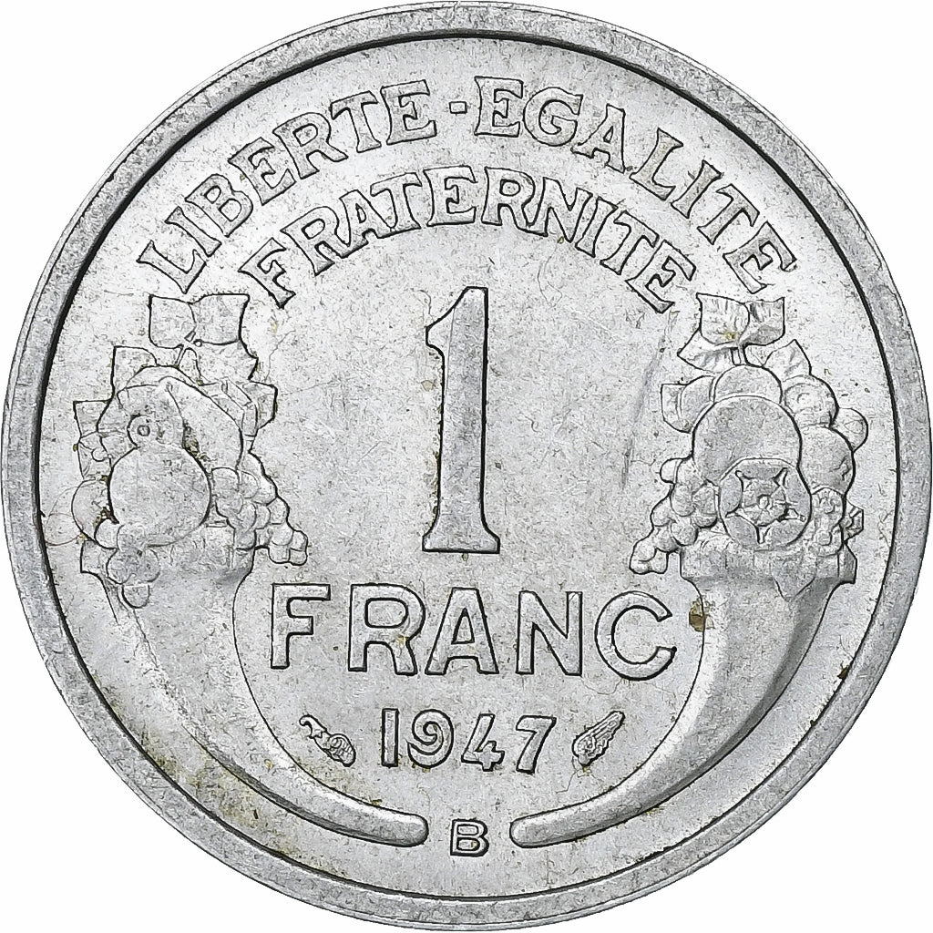 Francja, Franc, Morlon, 1947, Beaumont - Le Roger, Aluminium, AU(50-53)