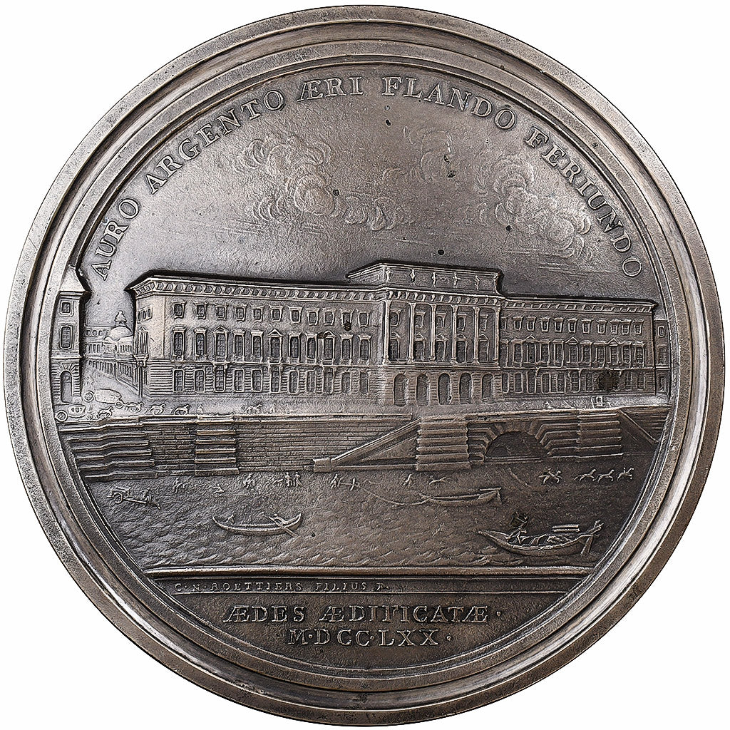 France, Médaille, Construction de l’Hôtel des Monnaies, Paris, 1770, Fonte
