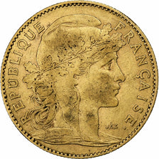 Francja, 10 Francs, Marianne, 1899, Paris, Złoto, VF(30-35), Gadoury:1017