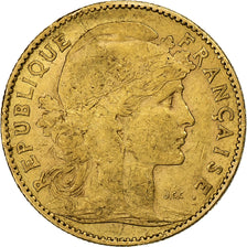 França, 10 Francs, Marianne, 1899, Paris, Dourado, VF(30-35), Gadoury:1017
