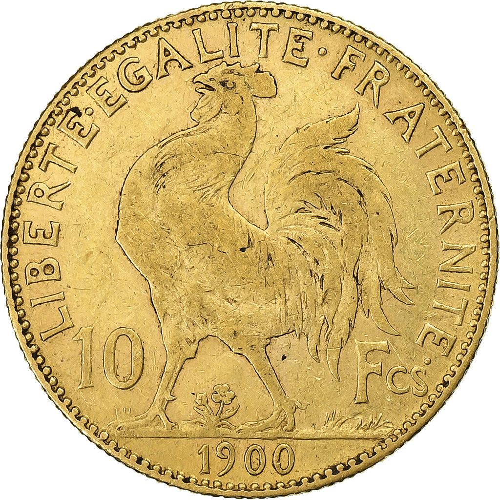 Francia, 10 Francs, Marianne, 1900, Paris, Oro, BB, Gadoury:1017, Le